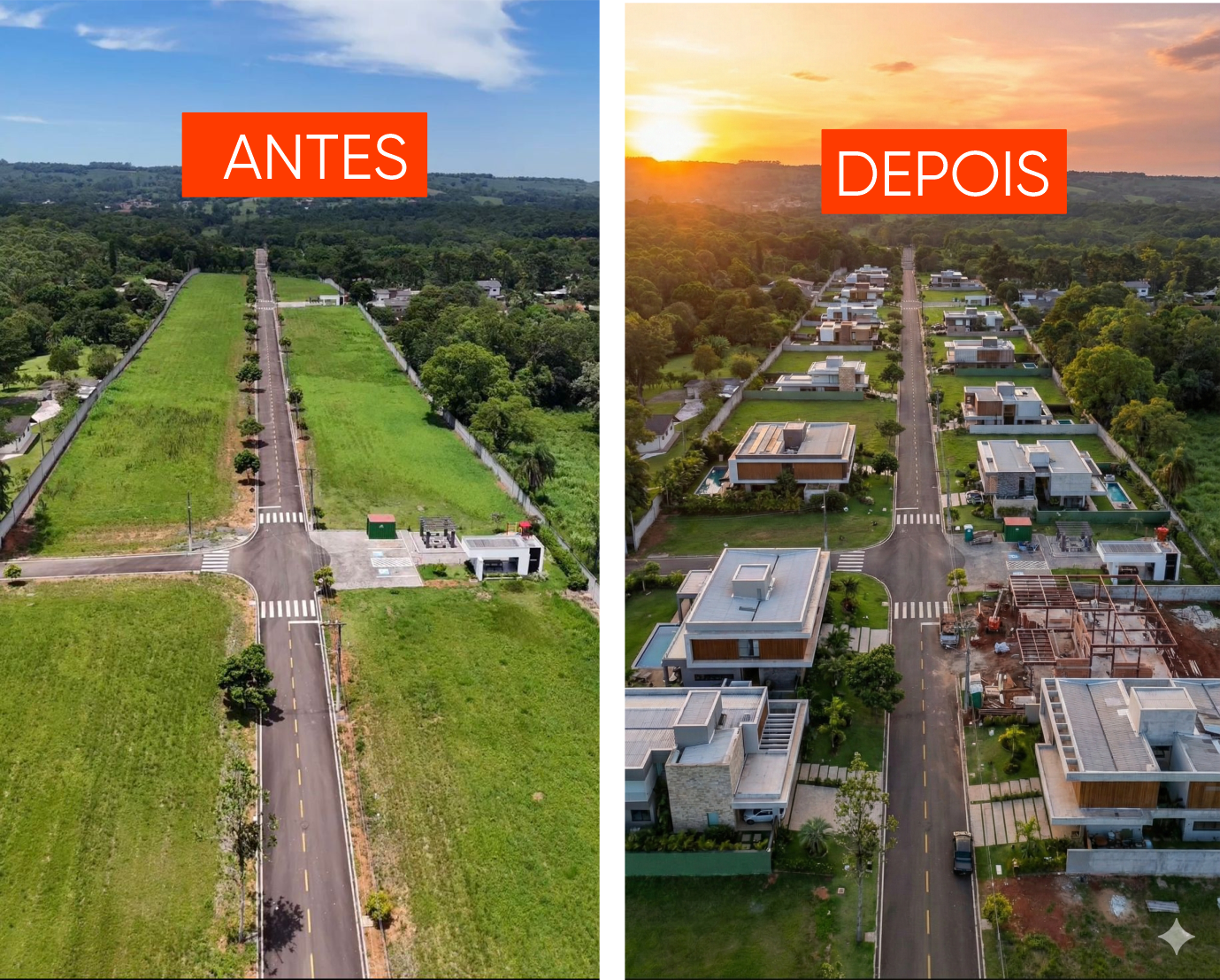 Implantação de loteamento